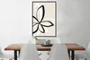 MuchoWow® Gerahmtes Poster Blumen - Abstrakt - Minimalismus Produktbild-Vorschau 2