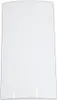 A white, rectangular pane of glass, likely for a fireplace or stove, is shown against a white background. Produktbild-Vorschau