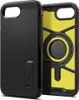 A black iPhone case is shown from the front and back, with the back revealing a yellow interior. Náhled obrázku produktu