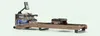 A wooden rowing machine with a digital display. Produktbild-Vorschau