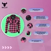 Pinkes Damen-Motorradshirt aus strapazierfähiger Baumwolle mit Mesh-Futter. Ausgestattet mit Rücken-, Schulter- und Ellenbogenprotektoren, Druckknopftaschen und Klettbündchen für einen sicheren, bequemen Sitz. Produktbild-Vorschau