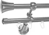 Gardinenstange Rohr und Innenlauf Edelstahl Look, Metall, Produktbild-Vorschau 1