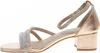 s.Oliver Damen Sandalette Sandale Strass Metallic Karree Produktbild-Vorschau 3