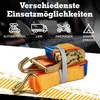 Safetytex Spanngurt 6 Meter 35mm 2000kg zweiteilig Anhänger Produktbild-Vorschau 6