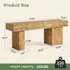 Massivholzbank, 120 cm lange Schuhbank, Produktbild-Vorschau 9