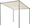 BELIANI Pergola béžová polyester ocel 282 x 294 cm látkové Náhled obrázku produktu 1