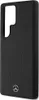 A black phone case with debossed lines and a Mercedes-Benz logo. Náhled obrázku produktu