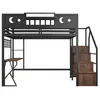 Flieks stapelbed 140x200 cm met USB-poort, hoogslaper met Productafbeelding-voorbeeld 8