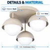MasterLED Deckenleuchte E27 3-flammig Beige Kaschmir Glas Produktbild-Vorschau 3