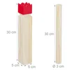 relaxdays Kubb Viking hra házení hra Náhled obrázku produktu 4