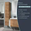 A bathroom cabinet and vanity in a modern bathroom setting. Produktbild-Vorschau