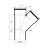 Poloplast POLO-KAL XS, derivazione, DN 90, 90, 45, 1 pz. Anteprima dell’immagine prodotto 5