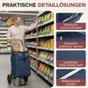 Sekey 50L Aluminium Trolley Faltbar Einkaufstrolley Produktbild-Vorschau 4