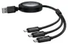 3-in-1 Baseus Free2Draw USB to M+L+C 100W cable, 1.1 m Anteprima dell’immagine prodotto 2