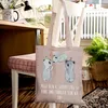 Mr. & Mrs. Panda Tote Bag 8. Geburtstag Freude - Braun Produktbild-Vorschau 4
