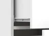 A close-up view of the interior of a white cabinet, showing a shelf and a roller mechanism. Produktbild-Vorschau