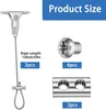 Kledingstang plafondhouderset - Set van 2 - Verstelbare Productafbeelding-voorbeeld 7