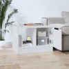 vidaXL Konferenční stolek bílý 50x50x36 cm materiál na bázi Náhled obrázku produktu 3