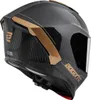 Bogotto Phantom Carbon Helm, schwarz/gold, M Produktbild-Vorschau 2