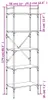 vidaXL Regál 5 přihrádek Sonoma dub 56x31,5x174 cm výrobek Náhled obrázku produktu 8