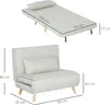HOMCOM Einzelsofa Sofabett klapp verstellbar Rückenlehne Produktbild-Vorschau 3