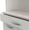 Buffetschrank Pavel 185cm hoch - matt weiß/akazienfarben Produktbild-Vorschau 8