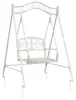 vidaXL Panchina a dondolo in acciaio 113 x 121,5 x 168 cm Anteprima dell’immagine prodotto 1