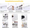 An instruction manual showing how to install a kitchen utensil rack. Produktbild-Vorschau