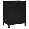 vidaXL Nachttisch Schwarz 40x30x54,5 cm Stahl und Glas -  Produktbild-Vorschau 6