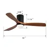 Deckenventilator 3 Lüfterblätter aus Massivholz, Produktbild-Vorschau 8