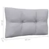 6-tlg. Garten-Lounge-Set mit Grauen Kissen Kiefer Produktbild-Vorschau 8