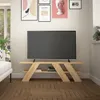 A modern living room with a TV stand and a large television. Náhľad obrázku produktu