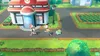 Two children and a Pokémon run past a Pokémon Center building in a town. Produktbild-Vorschau