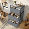 Verdego Kommode mit 3 Stoffschubladen, 40x26x67cm Produktbild-Vorschau 9