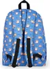 The back of a backpack with a corgi pattern. Produktbild-Vorschau