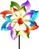 Buntes Windrad Blume 122x30 cm Gartenstecker Windspiel Produktbild-Vorschau 2