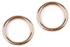 10 stabile Metallringe Rundringe O-Ringe Gurt-Ringe, rosengold Produktbild-Vorschau