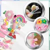 EDIBAZZAR | Set mit 28 Kinderhaarspangen, bunte und süße Produktbild-Vorschau 6