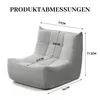 Togo Sofa 1 Sitzer Chenille Bodensessel kleines Sofa Lounge Produktbild-Vorschau 6