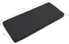 A dark gray bench cushion with dimensions indicated by measurement lines and text. Produktbild-Vorschau