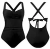 Badeanzug Damen Bauchweg - Einteiler Schwarz - Push Up - Produktbild-Vorschau 8