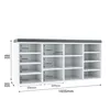 SONNI Schuhschrank weiß mit Kissen 103.5x30x48cm Produktbild-Vorschau 6