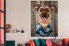 MuchoWow® Poster Hund - Brille - Bluse - Hipster 120x160 cm Produktbild-Vorschau 2