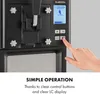 Close-up of an ice cream machine with a hand pressing a button. Produktbild-Vorschau