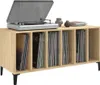 Plattenschrank Sonoma-Eiche 100x38x48 cm Holzwerkstoff Produktbild-Vorschau 4