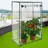 A small greenhouse with tomato plants on a balcony. Anteprima dell’immagine prodotto
