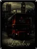 vianmo Blechschild 40x30 cm London Sightseeing Bus red Produktbild-Vorschau 1