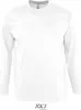 A plain white long-sleeved t-shirt. Produktbild-Vorschau