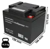 Multipower Batterie au plomb MP50-12C Pb 12V 50Ah résistant Voir les images du produit 2