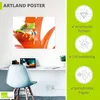 ARTland Poster Frosch auf seinem Thron Größe: 60x45 cm Produktbild-Vorschau 3